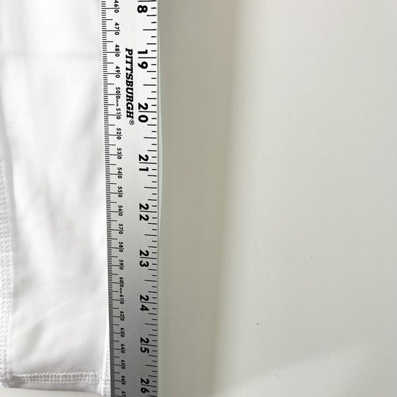 Fabletics High Waisted Motion365 Moto Leggings Women Activewear White Medium NEW - Picture 6 of 12